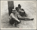 Waiting for the semi-monthly relief checks at Calipatria, California