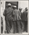 Waiting for the semi-monthly relief checks at Calipatria, California