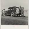 Oklahoma sharecropper entering California stalled on desert with his wife and four children