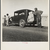Oklahoma sharecropper entering California stalled on desert with his wife and four children