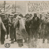 Group of picketers, including members of the International Labor Defense of North Detroit, no. 17,  protesting evictions
