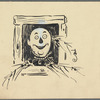 Pen and ink drawing of the character The Scarecrow done by W. W. Denslow for Townsend Walsh