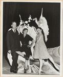 Tom Fisher, Ruth Page, Jane Bockman, and Kenneth Johnson on the set of Page's Triumph of Chastity in Chicago