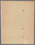 Handwritten list of timings for Merce Cunningham's Summerspace