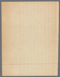 Handwritten list of timings for Merce Cunningham's Summerspace