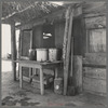 Porch of Mexican worker's home in East El Centro, Imperial Valley, California