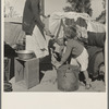 Drought refugees in migratory agricultural workers' camp. California