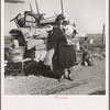 Missouri family of five, seven months from the drought area. "Broke, baby sick, car trouble." U.S. 99 near Tracy, California