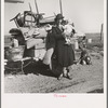 Missouri family of five, seven months from the drought area. "Broke, baby sick, car trouble." U.S. 99 near Tracy, California