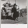 Missouri family of five, seven months from the drought area. "Broke, baby sick, car trouble." U.S. 99 near Tracy, California