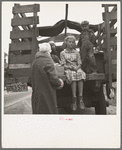 Family of ex-sharecroppers from Arkansas, near Little Rock, on California highway. Tehachapi grade