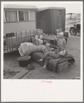 Children from Chickasaw, Oklahoma, in a potato pickers' camp near Shafter, California