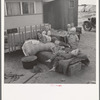 Children from Chickasaw, Oklahoma, in a potato pickers' camp near Shafter, California