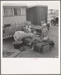 Children from Chickasaw, Oklahoma, in a potato pickers' camp near Shafter, California