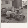 Children from Chickasaw, Oklahoma, in a potato pickers' camp near Shafter, California