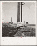 Sign on U.S. Highway 99 near Shafter, California