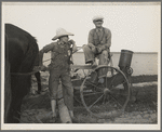 Farmer and son near Stanton, Texas. Haven't made a crop of cotton since 1932