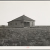 Abandoned house and land, Hall County, Texas. There were formerly twelve families employed on this land, now there are none