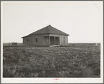 Abandoned house and land, Hall County, Texas. There were formerly twelve families employed on this land, now there are none