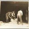 Farmers mixing grasshopper bait with assistance of the county supervisor. Oklahoma City, Oklahoma