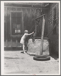 One of a Texas sharecropper's ten children. Hall County, Texas