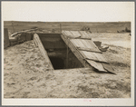 Storm cellar on the Texas plains. West Texas Panhandle