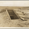 Storm cellar on the Texas plains. West Texas Panhandle