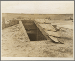 Storm cellar on the Texas plains. West Texas Panhandle