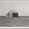 Cultivated fields and abandoned tenant house. Hall County, Texas