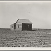 Cultivated fields and abandoned tenant house. Hall County, Texas