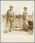 Migrant oil worker and wife near Odessa, Texas