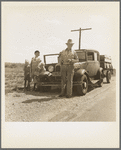 Migrant oil worker and family near Odessa, Texas