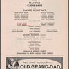 Martha Graham and Dance Company at the 54th Street Theatre