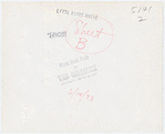 Keysheet of Harold Prince and other attendees during opening night for the stage production A Little Night Music