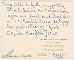 Serge Lifar as Apollo, supporting Alice Nikitina as Terpsichore 