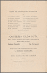 Grand vocal and orchestral concert given by Countess Gilda Ruta