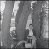 Sima Huberland seated under a tree