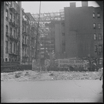 Tenements and empty lot. New York, NY