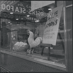Restaurant window. New York, NY