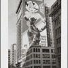 "No Glove No Love" of a voluptuous blond painted by Mike McNeilly on a large billboard advertisement on 315 Park Avenue?