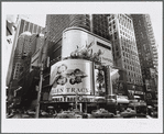 Swatch, Ellen Tracy, Smokey Joes Cafe Broadway show, Beauty and the Beast Musical at the Palace Theatre billboard advertisements above the DoubleTree Guest Suites hotel in Times Square area