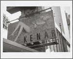 Claudia Schiffer for Kenar on billboard advertisement in Times Square area