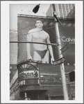 Antonio Banderas on Calvin Klein billboard advertisement in Times Square area
