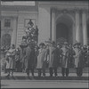 Crowd outside the New York Public Library. New York, NY