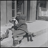 Children playing cards. New York, NY