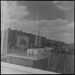 Library seen through window. Cripple Creek, CO