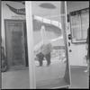 Funhouse mirror at Ivar's Restaurant. Seattle, WA