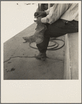 A Texas cattleman is distinguished by the type of boot he wears. Van Horn, Texas