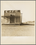 Abandoned cafe in Carey, Texas. Carey is fast becoming a ghost town of the Texas plains