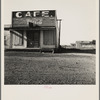 Abandoned cafe in Carey, Texas. Carey is fast becoming a ghost town of the Texas plains